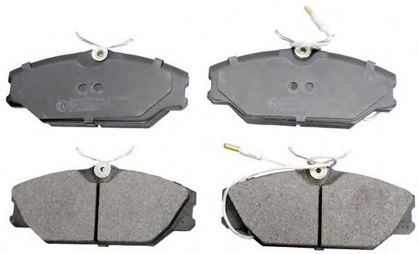 Комплект тормозных колодок, дисковый тормоз DENCKERMANN B110641