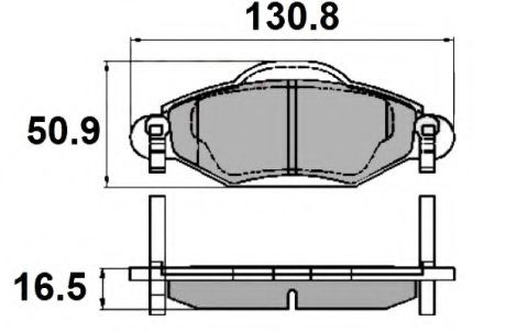 Комплект тормозных колодок, дисковый тормоз NATIONAL NP2116