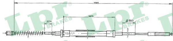 Трос, стояночная тормозная система LPR C0934B