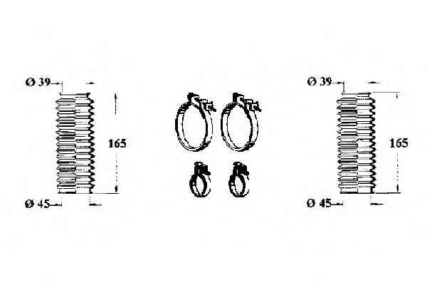 Комплект пылника, рулевое управление OCAP 0901610