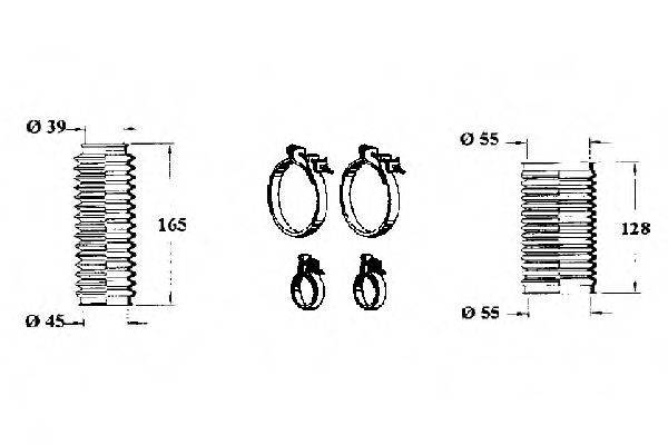 Комплект пылника, рулевое управление OCAP 0902853