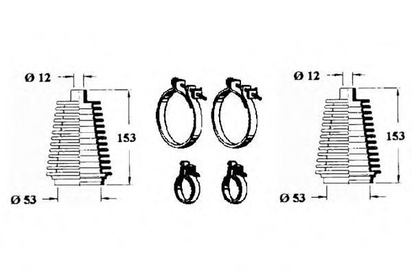Комплект пылника, рулевое управление OCAP 0901677