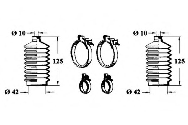 Комплект пылника, рулевое управление OCAP 0901310