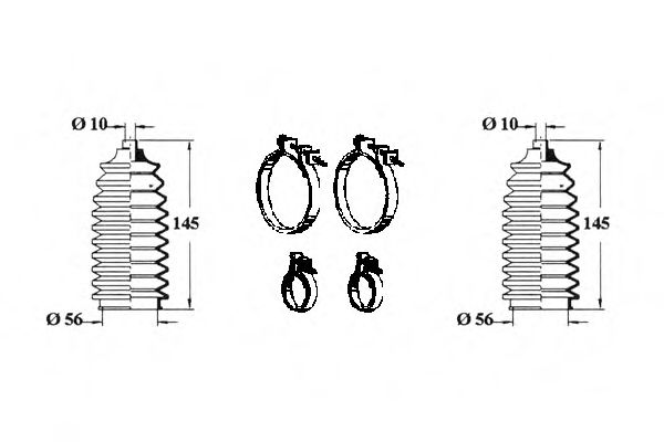 Комплект пылника, рулевое управление OCAP 0902870