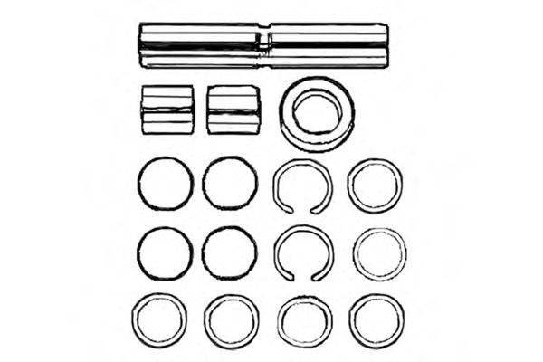 Ремкомплект, шкворень поворотного кулака OCAP 0927433