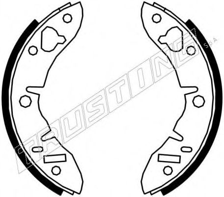 Комплект тормозных колодок TRUSTING 007.007