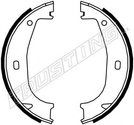 Комплект тормозных колодок, стояночная тормозная система TRUSTING 019.026