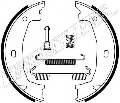 Комплект тормозных колодок, стояночная тормозная система TRUSTING 019.028K