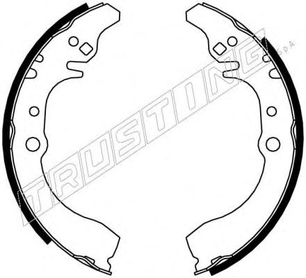 Комплект тормозных колодок TRUSTING 026.348