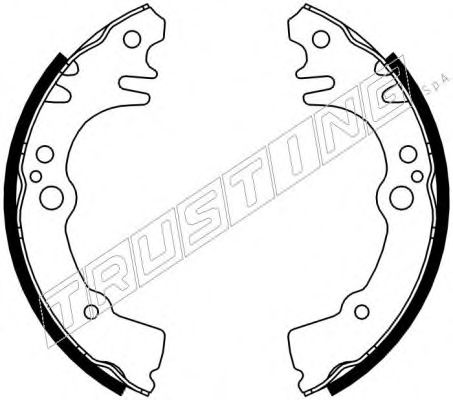 Комплект тормозных колодок TRUSTING 026350