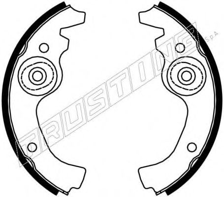Комплект тормозных колодок TRUSTING 034.038