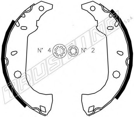 Комплект тормозных колодок TRUSTING 034.091S