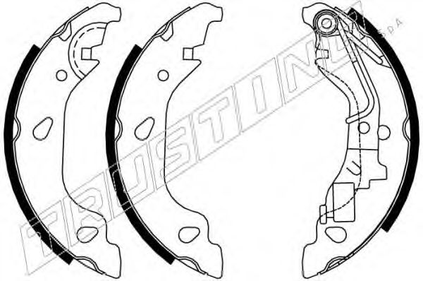 Комплект тормозных колодок TRUSTING 034.104Y