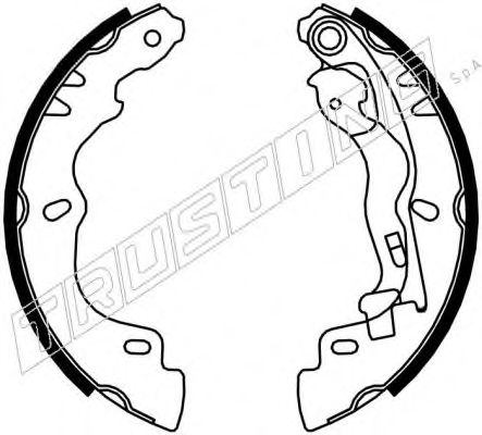Комплект тормозных колодок TRUSTING 034.121