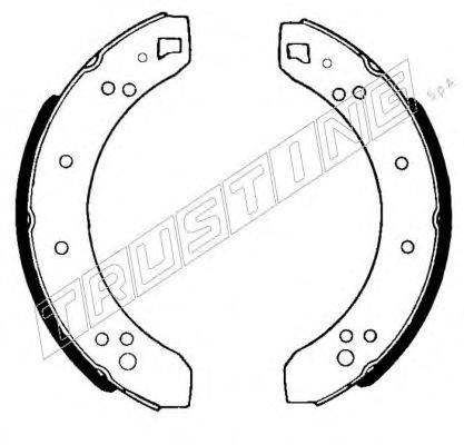 Комплект тормозных колодок TRUSTING 040.087