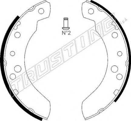Комплект тормозных колодок TRUSTING 040.126
