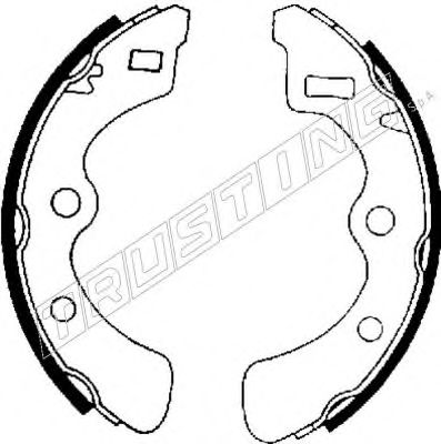 Комплект тормозных колодок TRUSTING 044.009