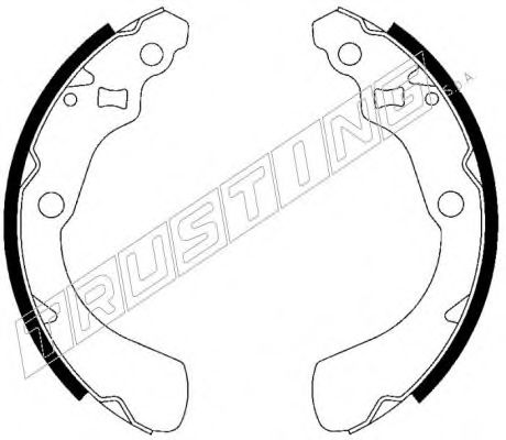 Комплект тормозных колодок TRUSTING 044.019