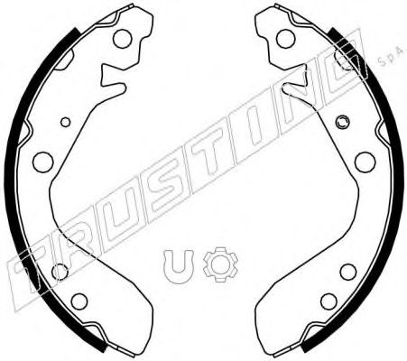 Комплект тормозных колодок TRUSTING 044.022