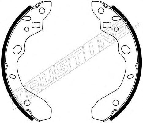 Комплект тормозных колодок TRUSTING 049.148