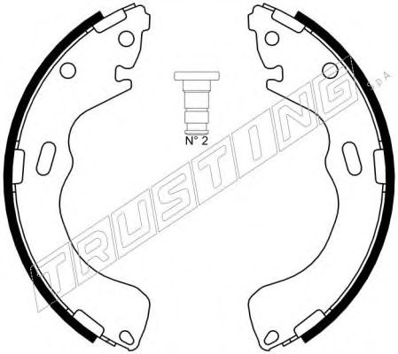 Комплект тормозных колодок TRUSTING 049.150