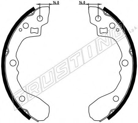 Комплект тормозных колодок TRUSTING 049.151