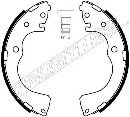 Комплект тормозных колодок TRUSTING 049.152