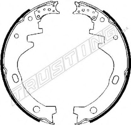 Комплект тормозных колодок TRUSTING 067.164