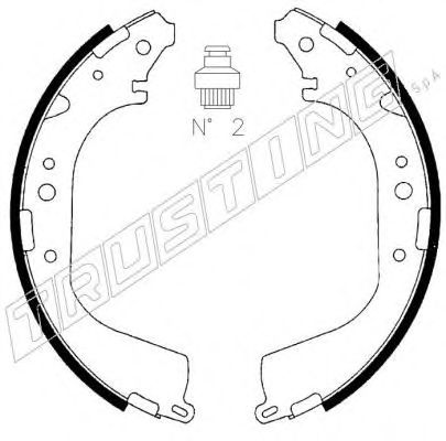 Комплект тормозных колодок TRUSTING 067.179