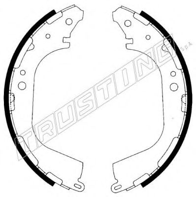 Комплект тормозных колодок TRUSTING 067.183
