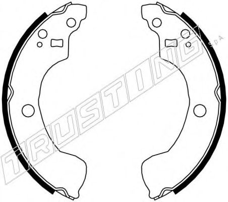 Комплект тормозных колодок TRUSTING 067.195