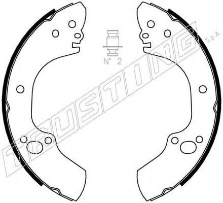 Комплект тормозных колодок TRUSTING 073.170