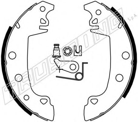 Комплект тормозных колодок TRUSTING 079.187K
