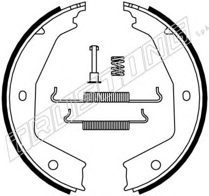 Комплект тормозных колодок, стояночная тормозная система TRUSTING 079.194K