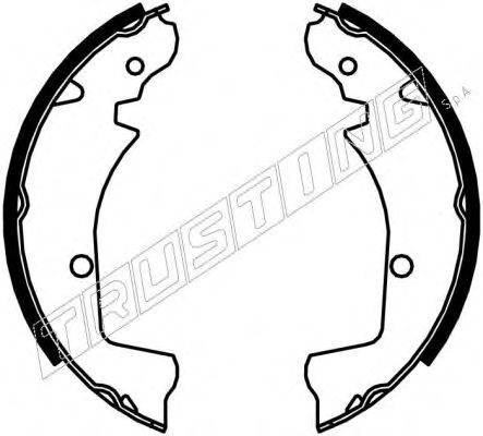 Комплект тормозных колодок TRUSTING 081001
