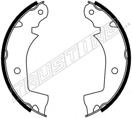 Комплект тормозных колодок TRUSTING 081006