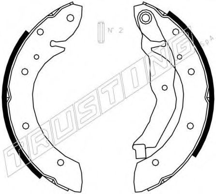 Комплект тормозных колодок TRUSTING 088.223