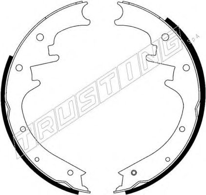 Комплект тормозных колодок TRUSTING 088.224