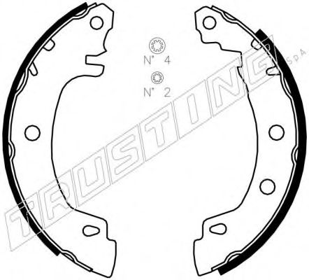 Комплект тормозных колодок TRUSTING 088.225