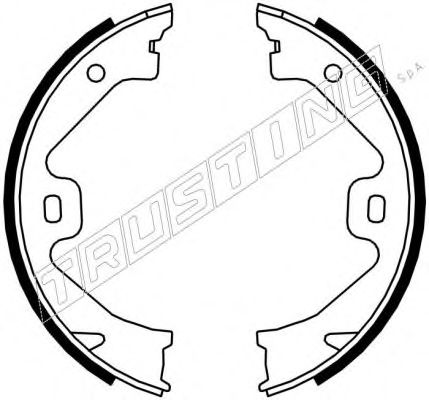 Комплект тормозных колодок, стояночная тормозная система TRUSTING 092.307