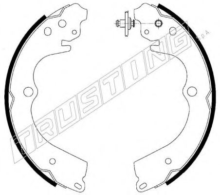 Комплект тормозных колодок TRUSTING 110.334