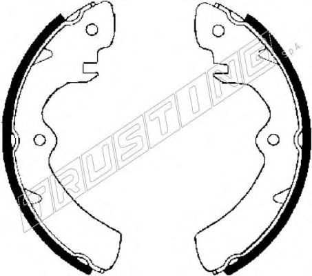 Комплект тормозных колодок TRUSTING 111.223