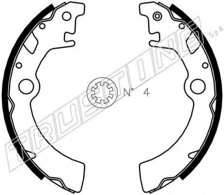 Комплект тормозных колодок TRUSTING 111.242