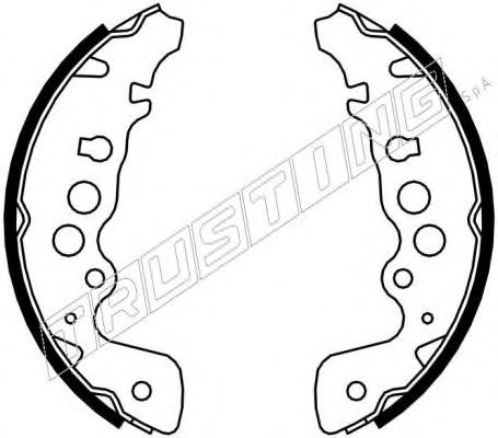 Комплект тормозных колодок TRUSTING 111.243