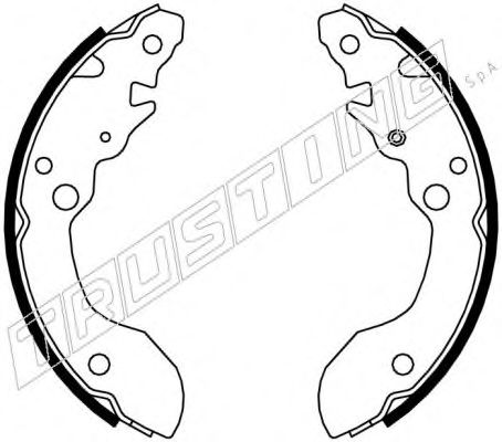 Комплект тормозных колодок TRUSTING 111.244
