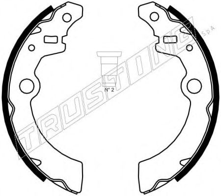 Комплект тормозных колодок TRUSTING 111.246