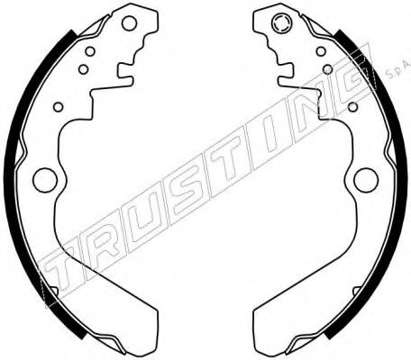 Комплект тормозных колодок TRUSTING 111247