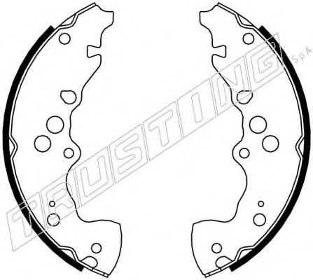 Комплект тормозных колодок TRUSTING 111.249