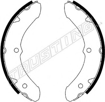 Комплект тормозных колодок TRUSTING 115.242