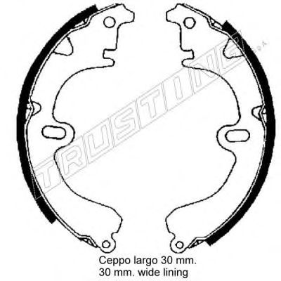 Комплект тормозных колодок TRUSTING 115.274
